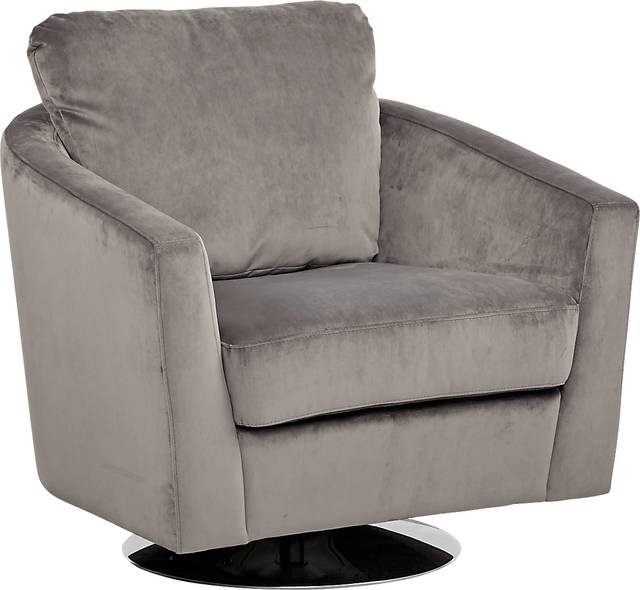 Largo Drive Gray Swivel Chair - Thumbnail - Image 1
