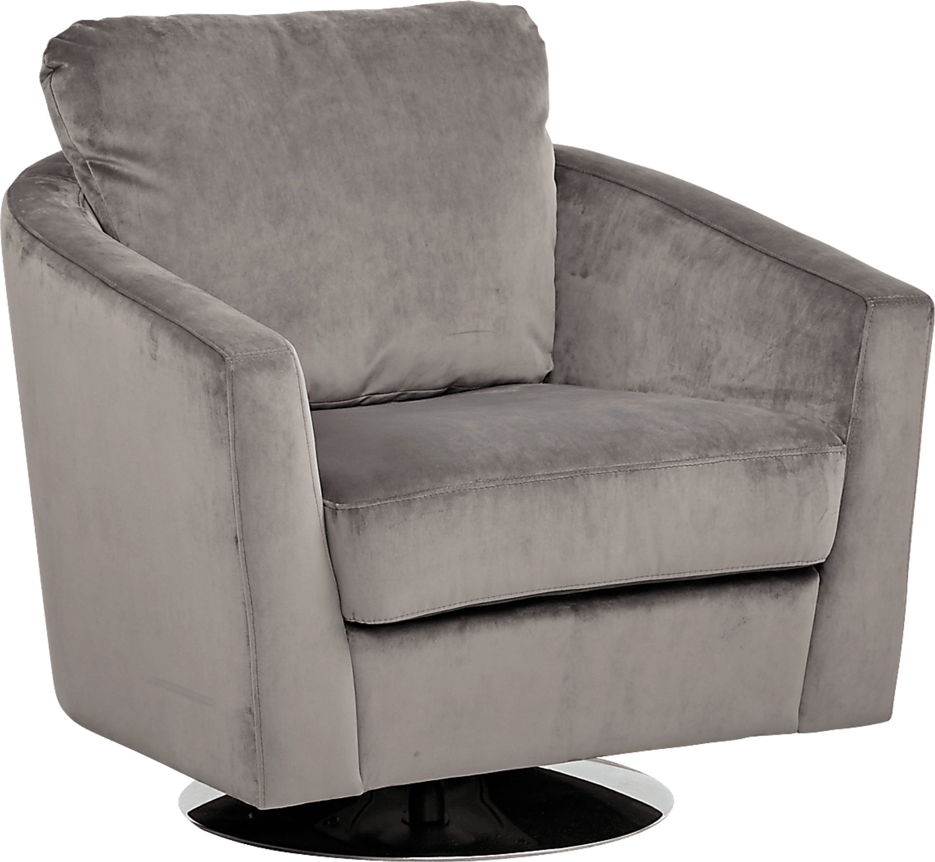 Largo Drive Gray Swivel Chair - Image 1