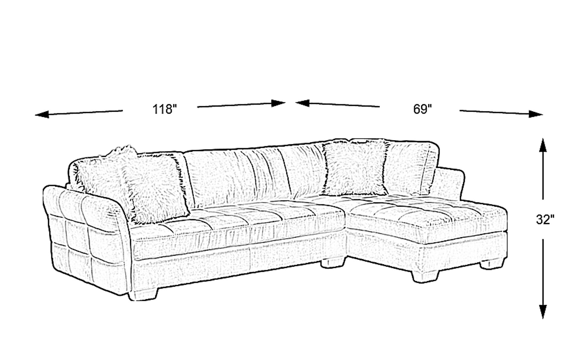 Dimension Image. Please refer to the Dimension Tab on this page for dimension details.