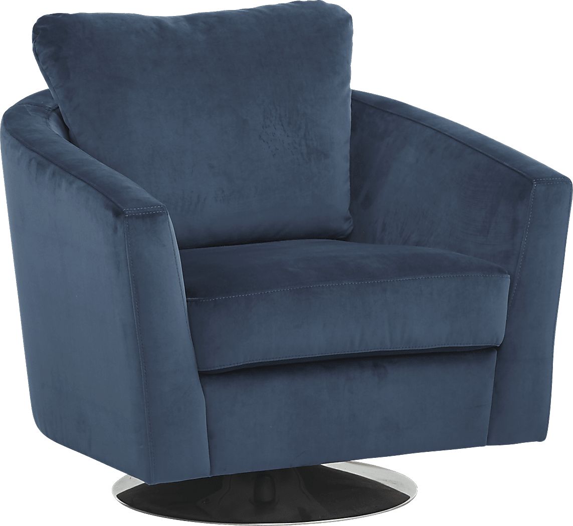 Largo Drive Indigo Swivel Chair Rooms To Go