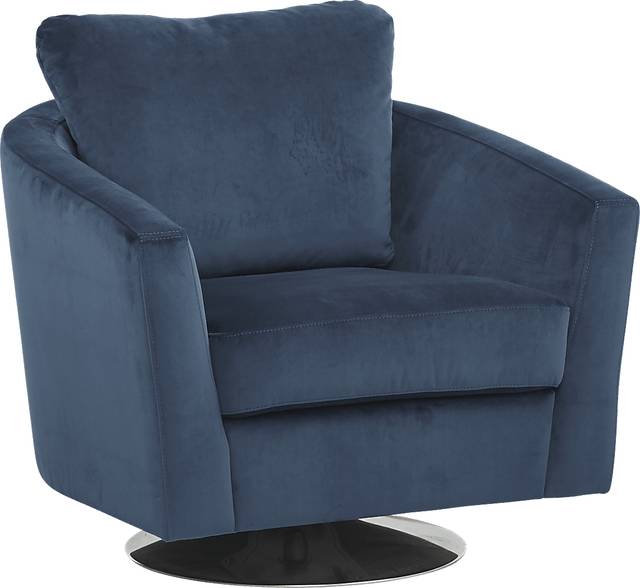 Largo Drive Indigo Swivel Chair - Thumbnail - Image 1