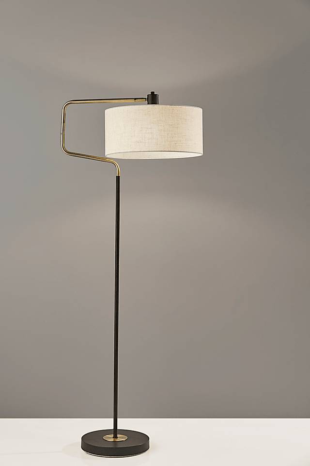 Lariat Circle Brass Floor Lamp - Thumbnail - Image 2