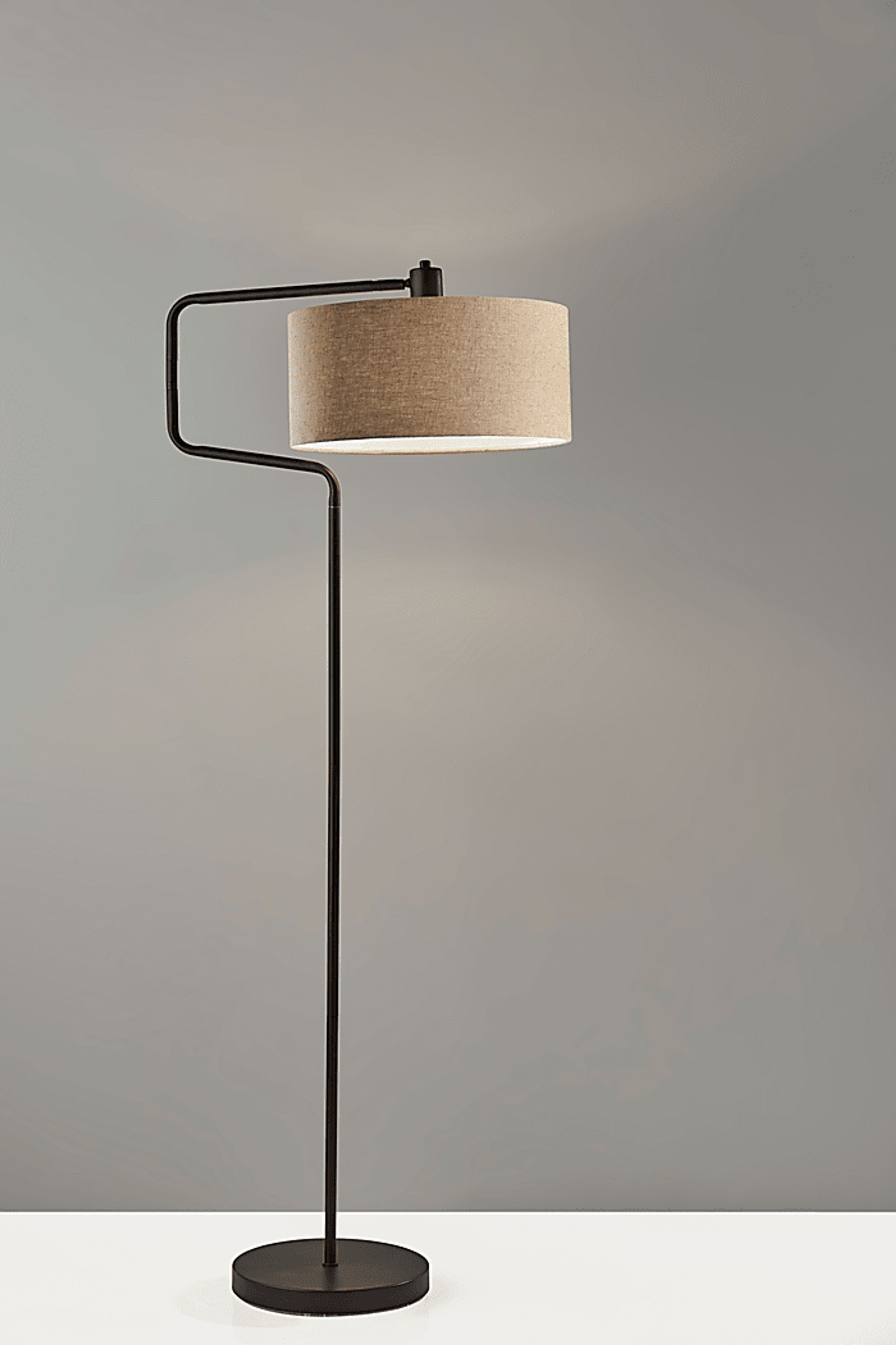 Lariat Circle Bronze Floor Lamp - Image 2