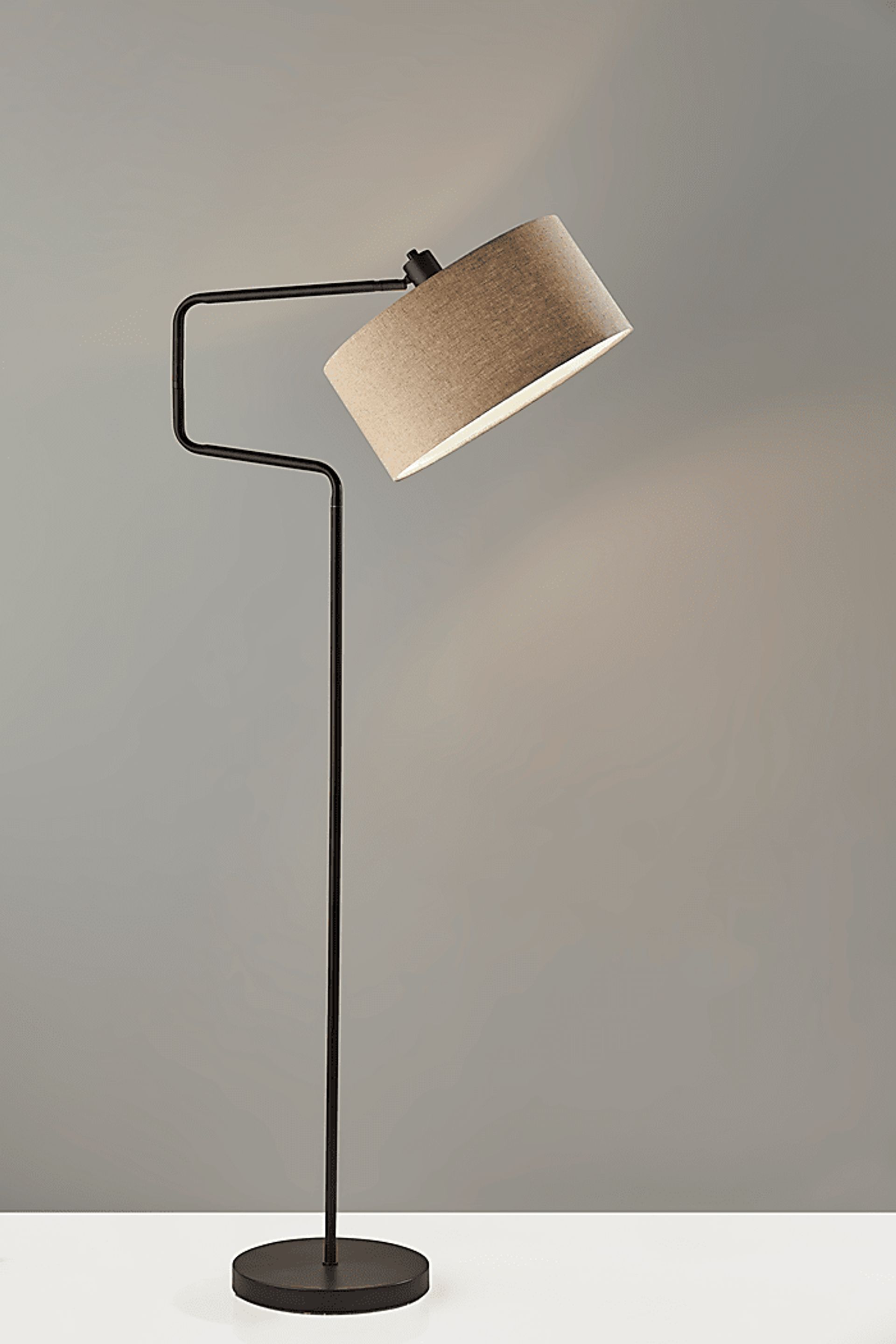 Lariat Circle Bronze Floor Lamp - Image 3