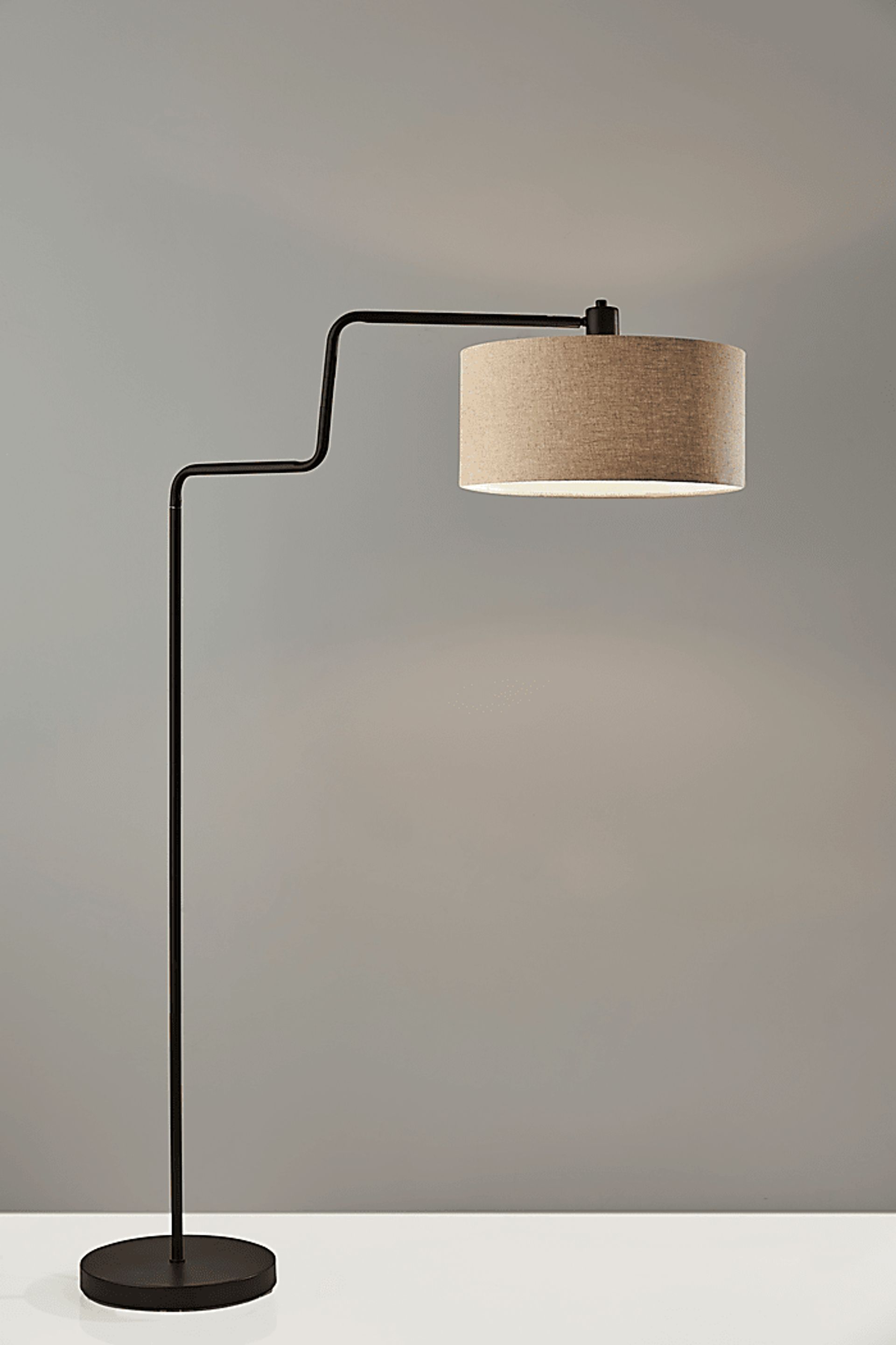 Lariat Circle Bronze Floor Lamp - Image 4