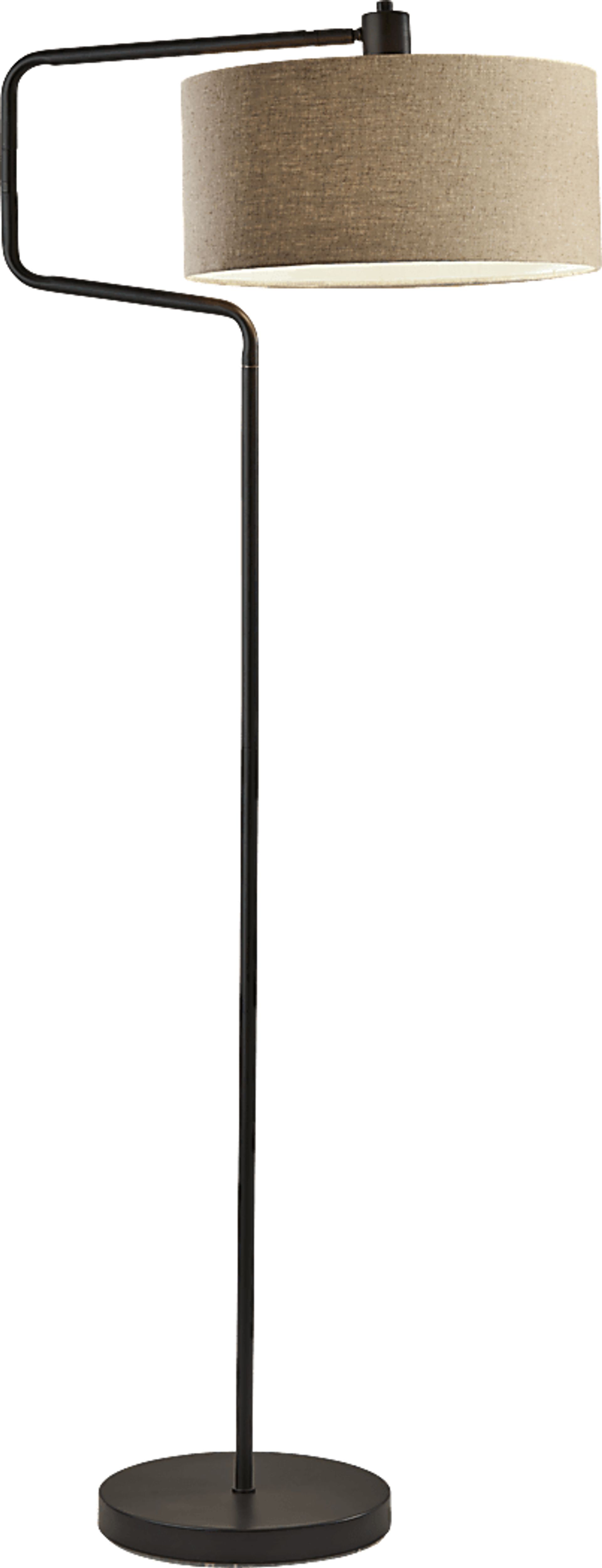 Lariat Circle Bronze Floor Lamp - Image 1