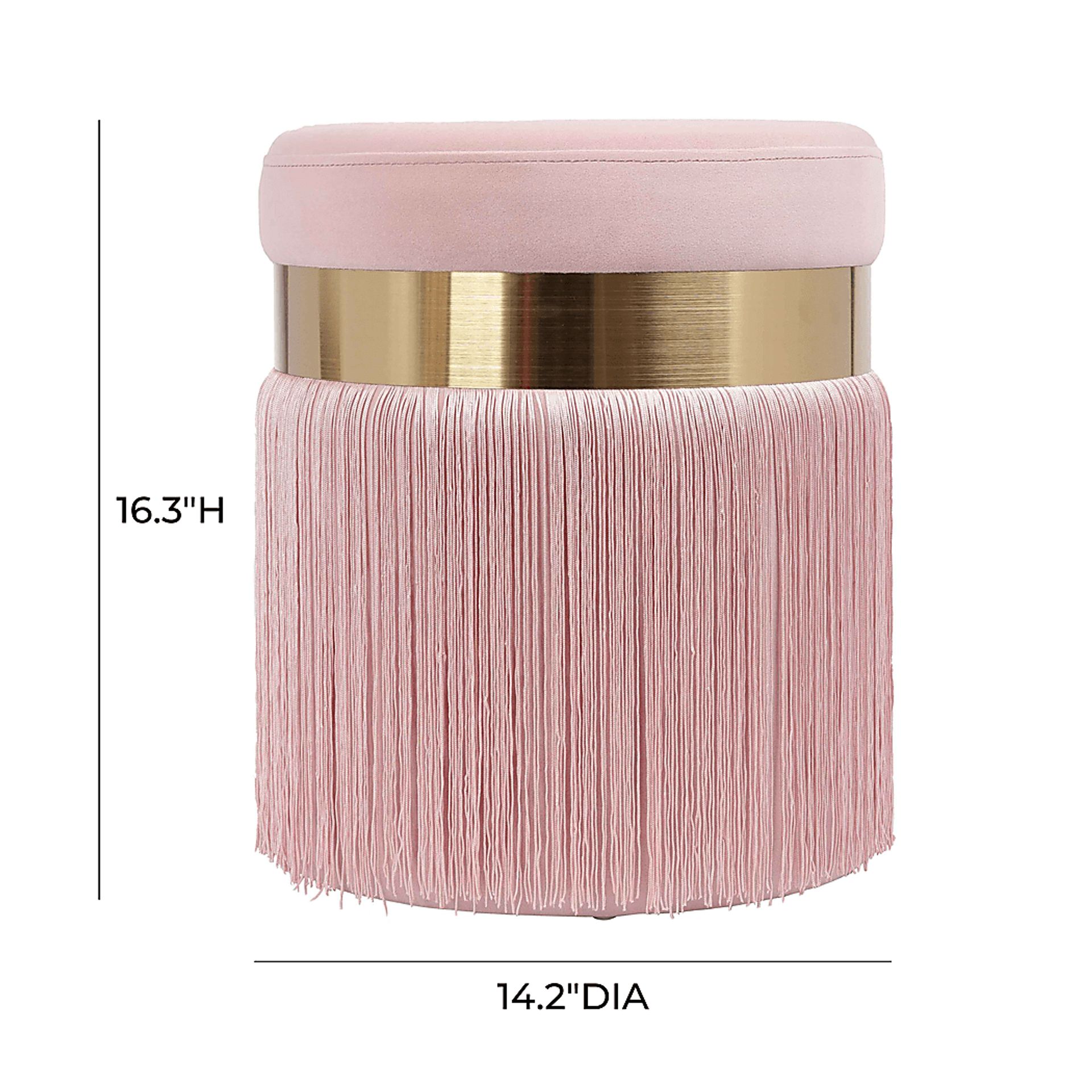 Lariel Pink Blush Ottoman - Image 7