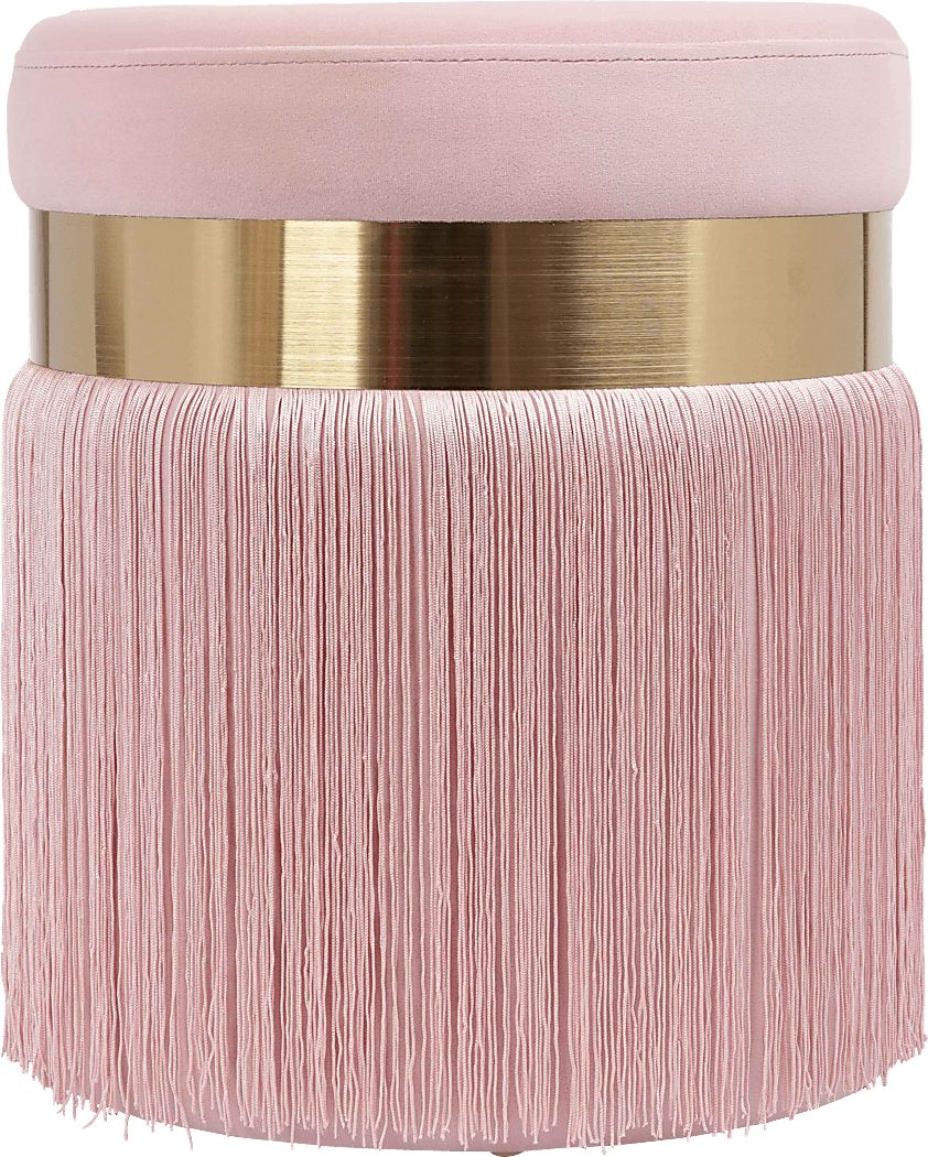 Lariel Pink Blush Ottoman