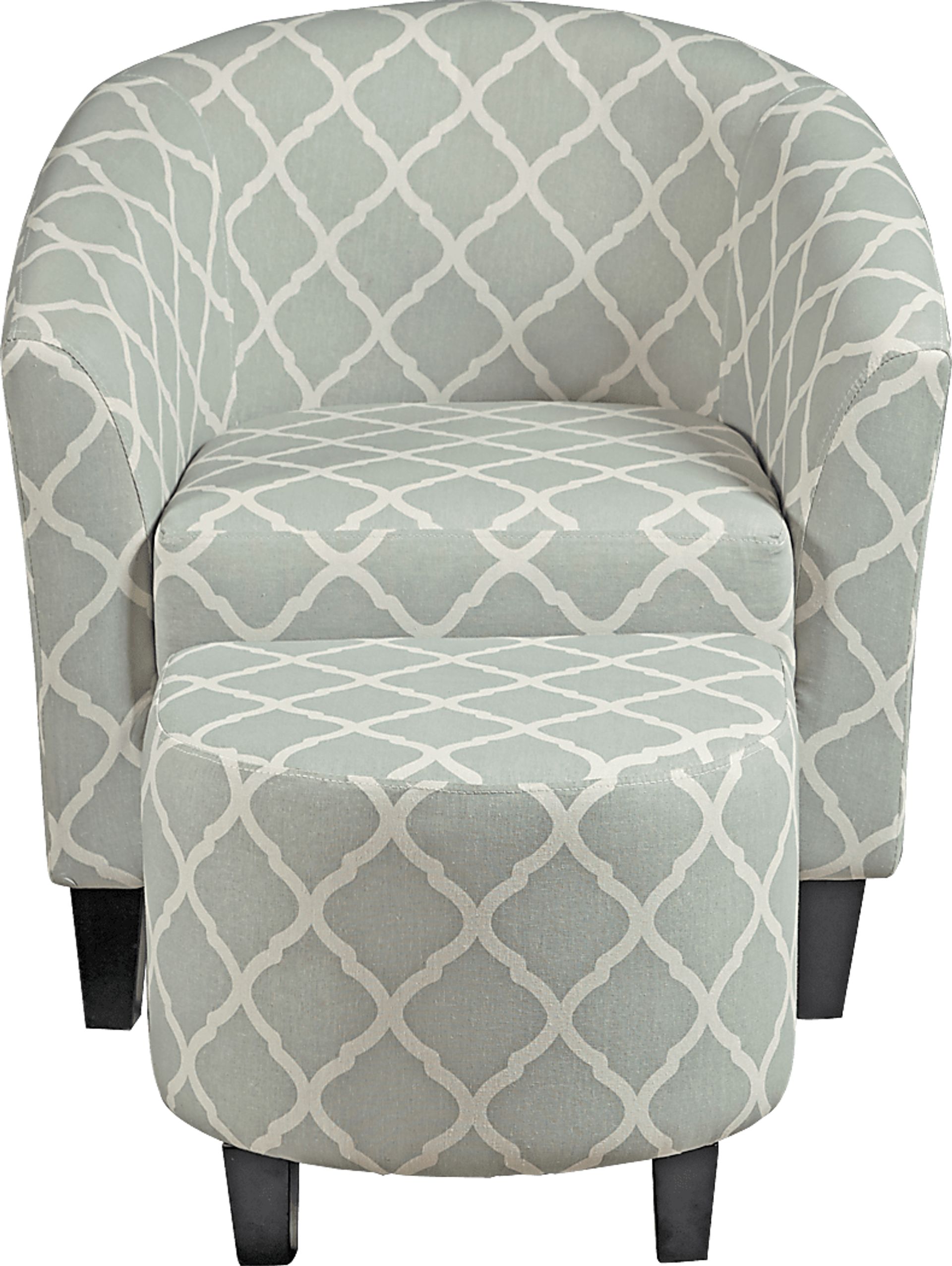 Larina Accent Chair & Ottoman - Image 2