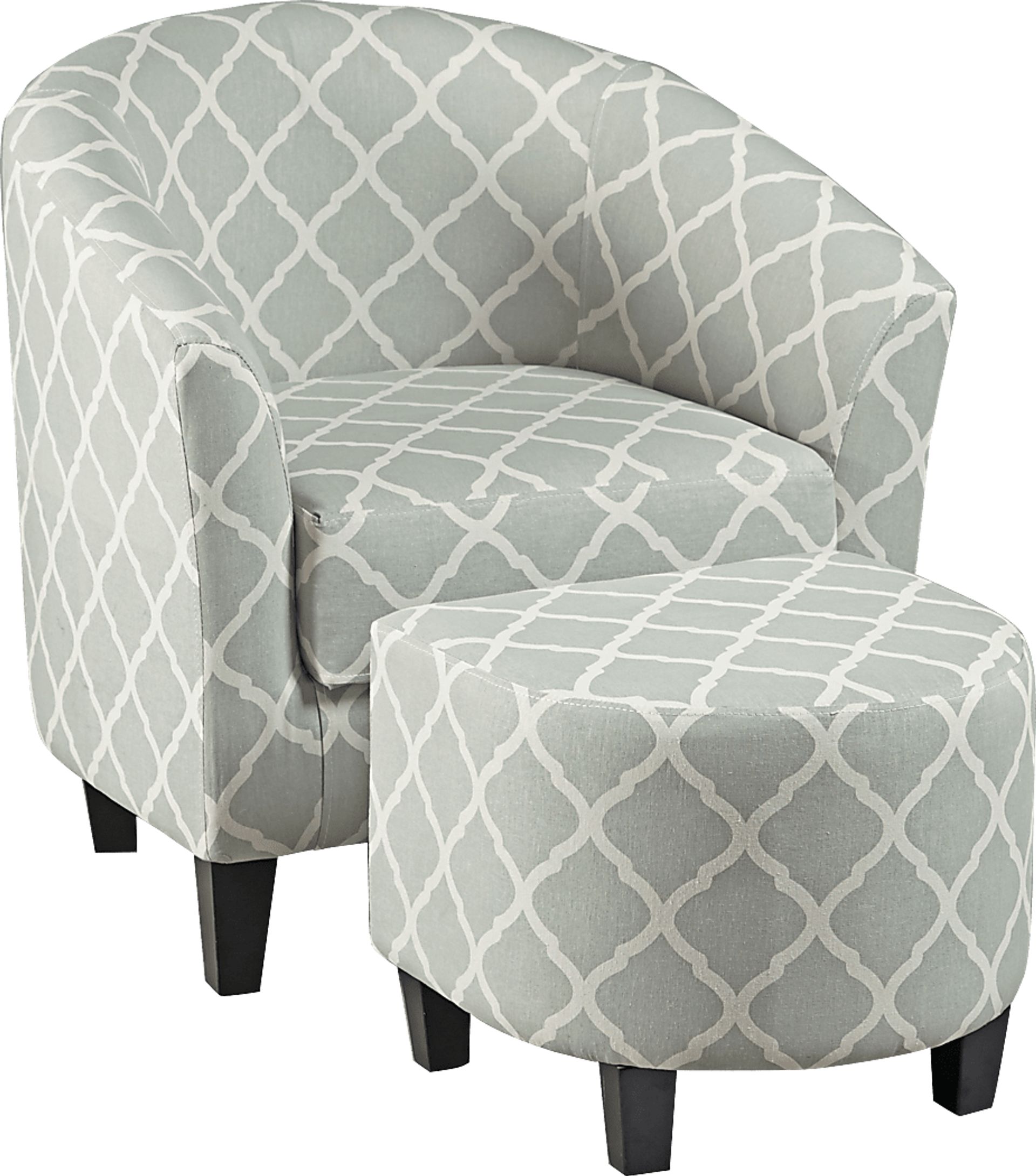 Larina Accent Chair & Ottoman - Image 1