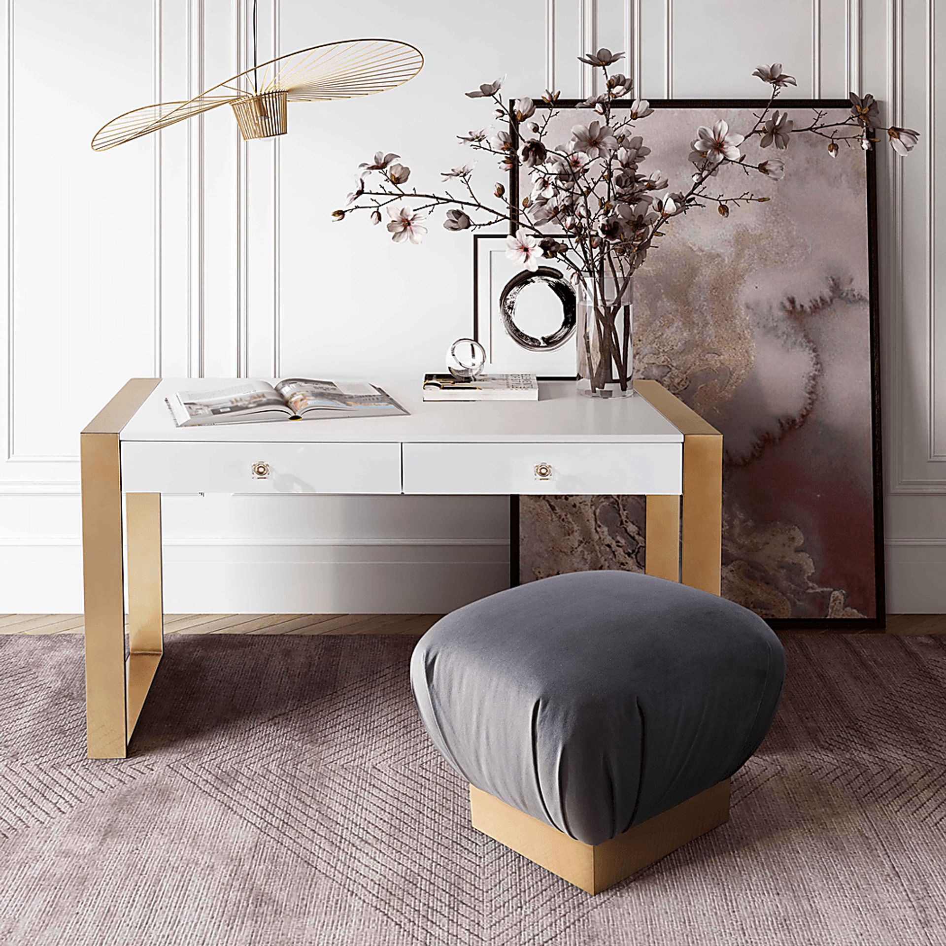 Larina Ann White Desk - Image 9