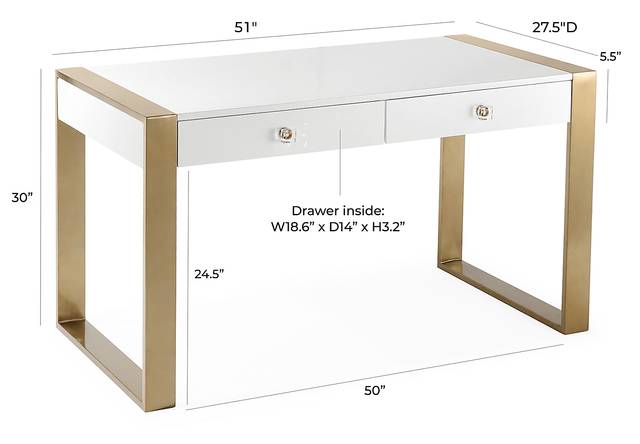Larina Ann White Desk - Thumbnail - Image 10