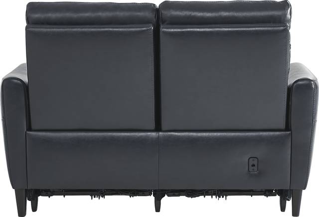 Larino Blue Leather 5 Pc Dual Power Reclining Living Room - Thumbnail - Image 7