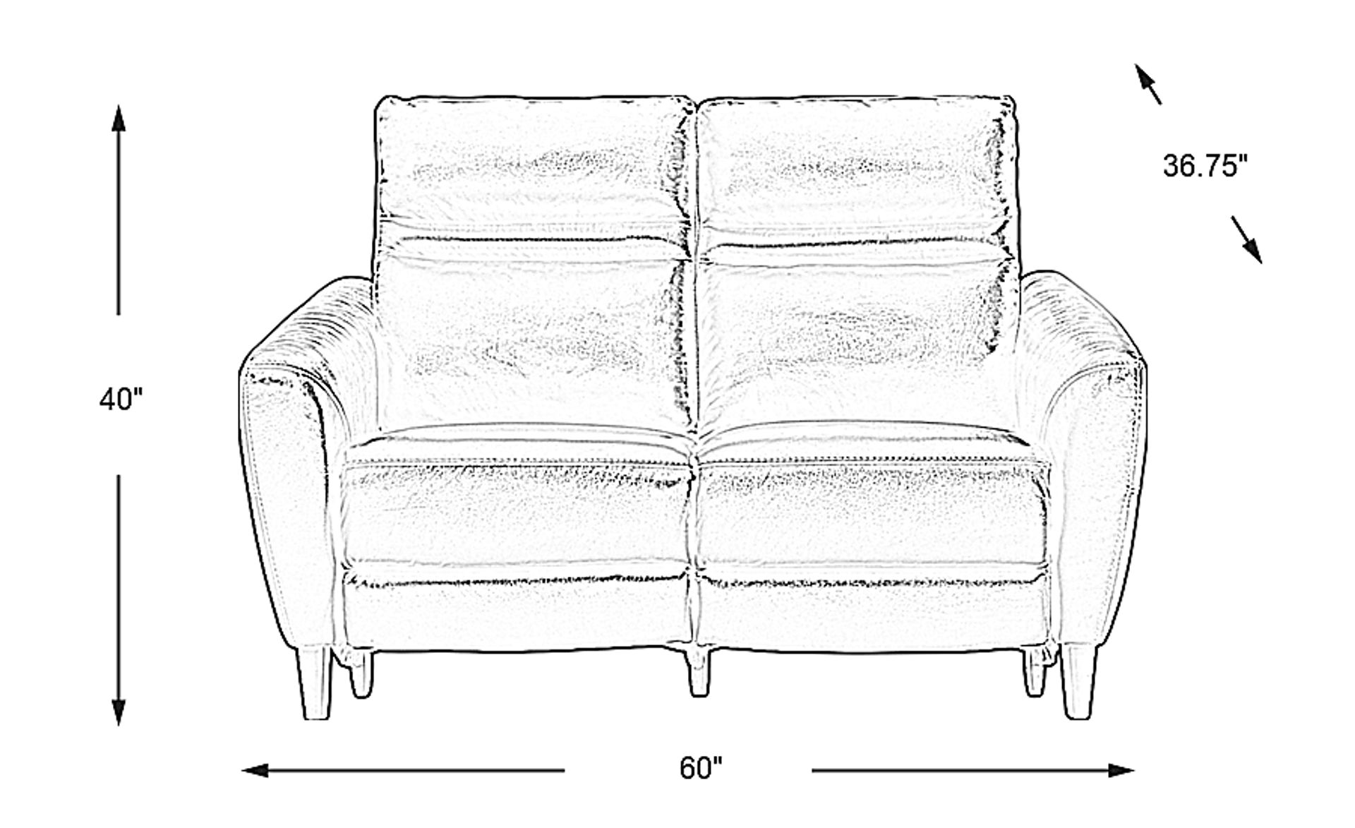 Dimension Image. Please refer to the Dimension Tab on this page for dimension details.