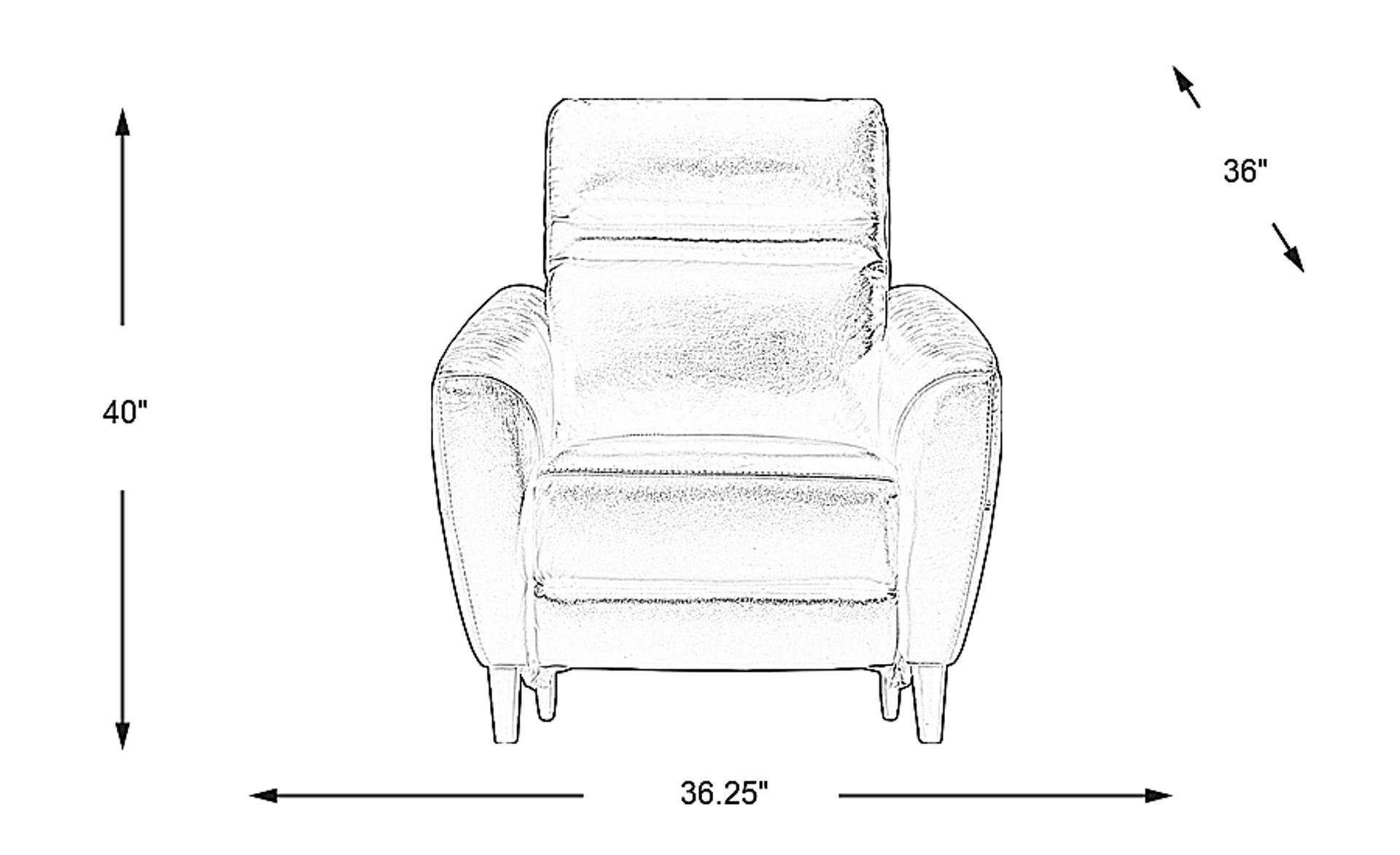 Dimension Image. Please refer to the Dimension Tab on this page for dimension details.