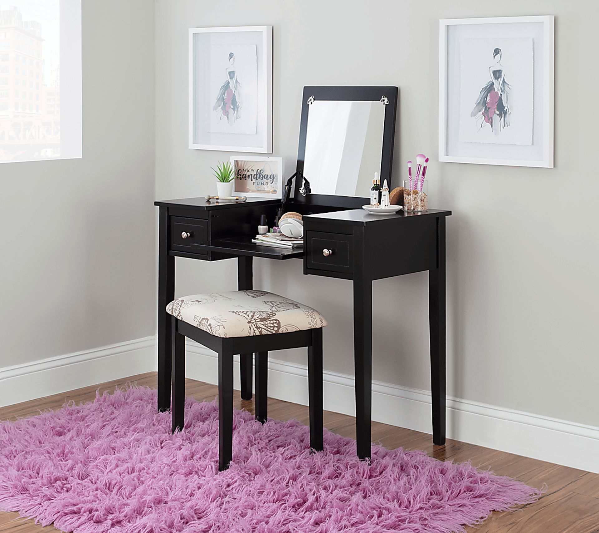 Larkbunting Black Vanity Set - Image 3