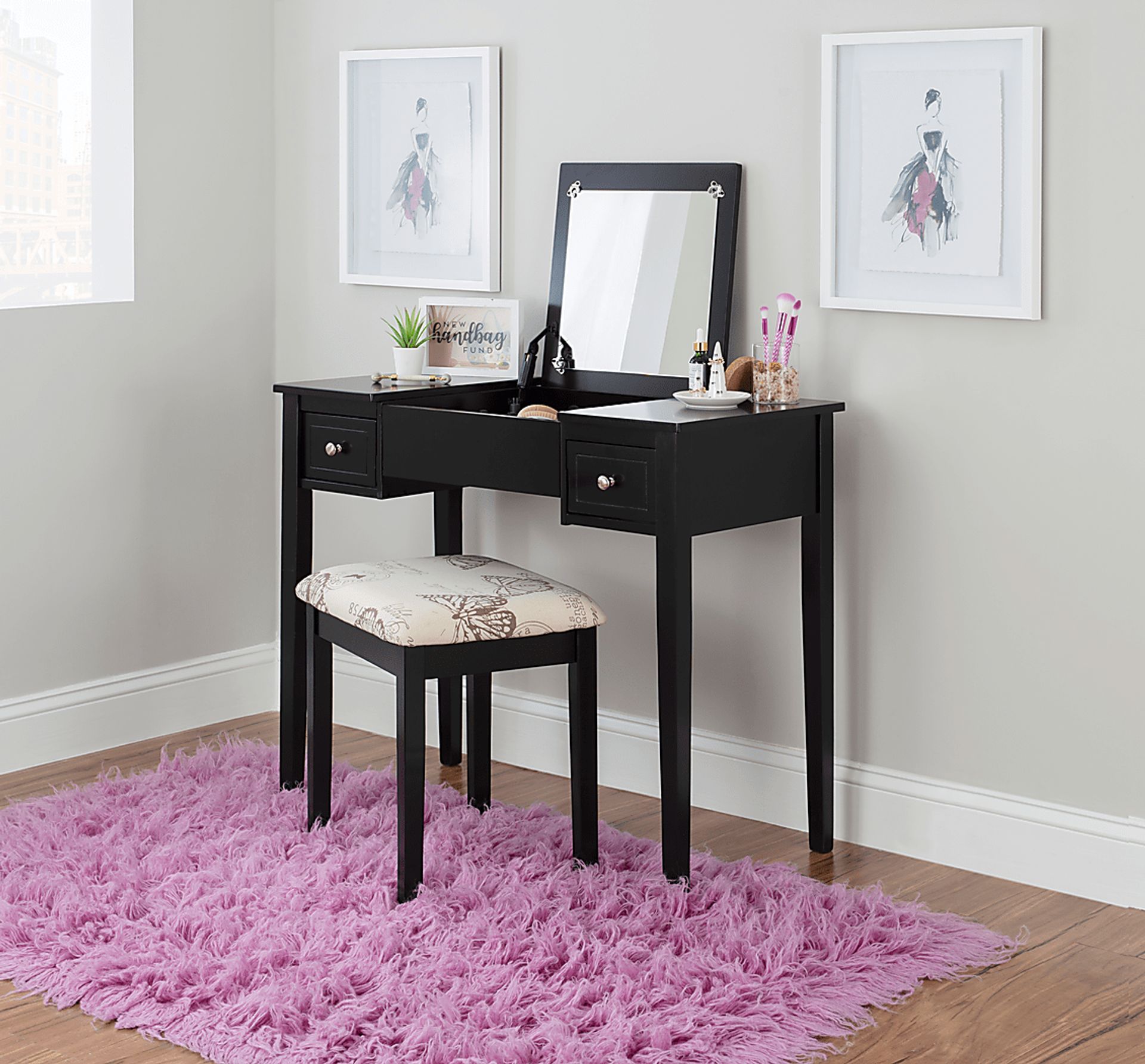 Larkbunting Black Vanity Set - Image 4