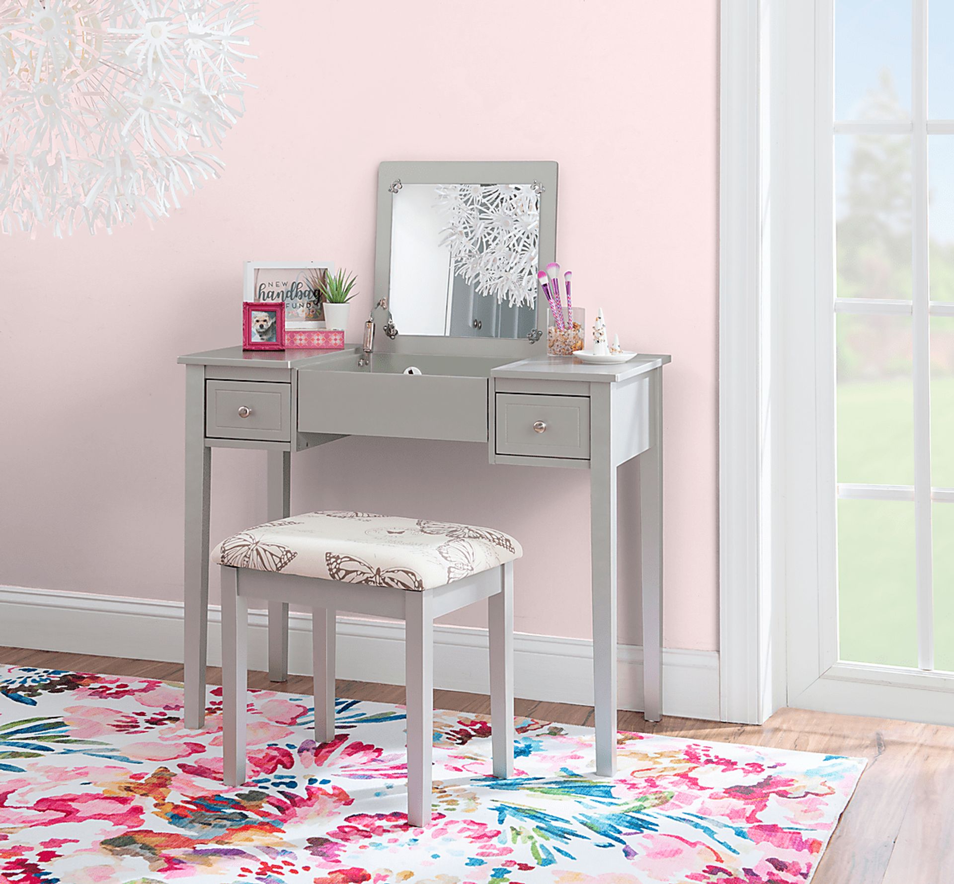 Larkbunting Gray Vanity Set - Image 2
