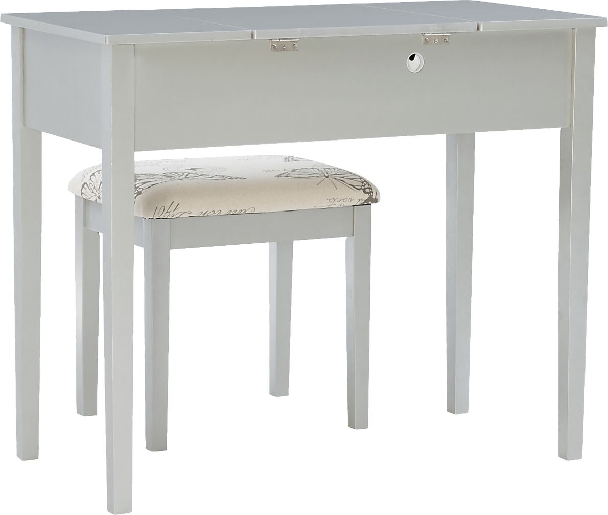 Larkbunting Gray Vanity Set