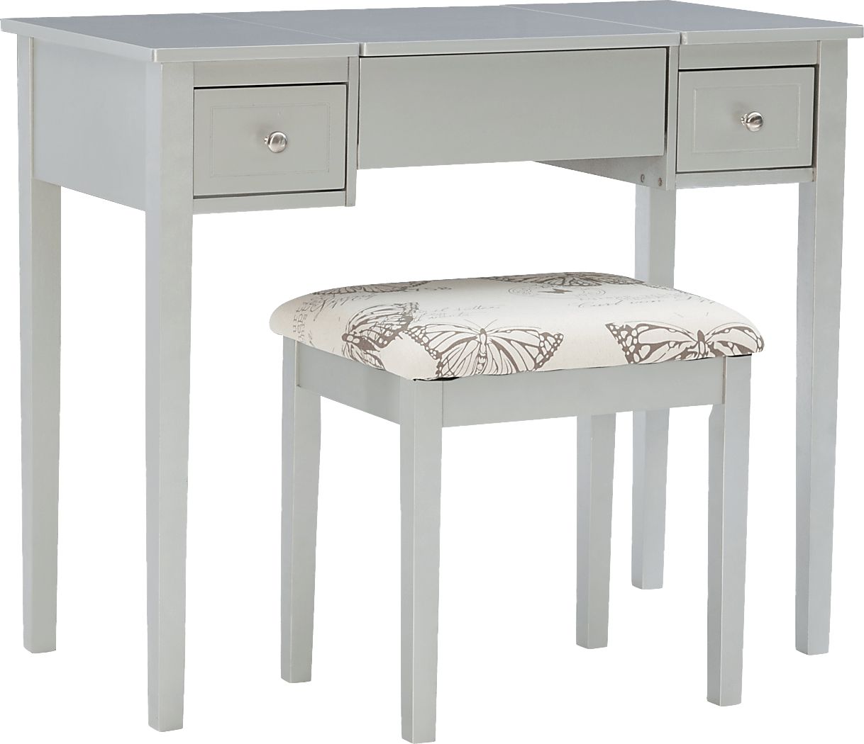 Larkbunting Gray Vanity Set