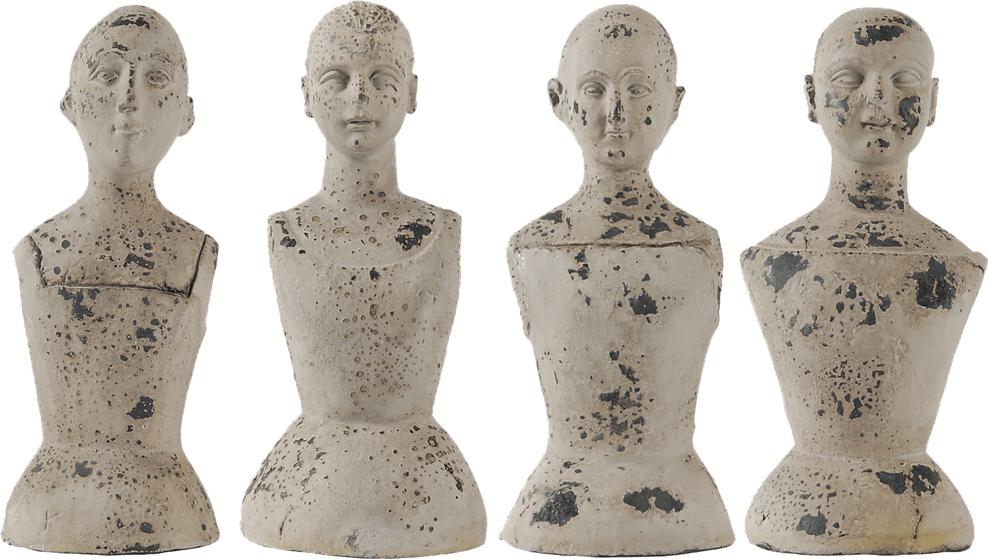 Larkfield White Sculptures Set of 4 - Image 1