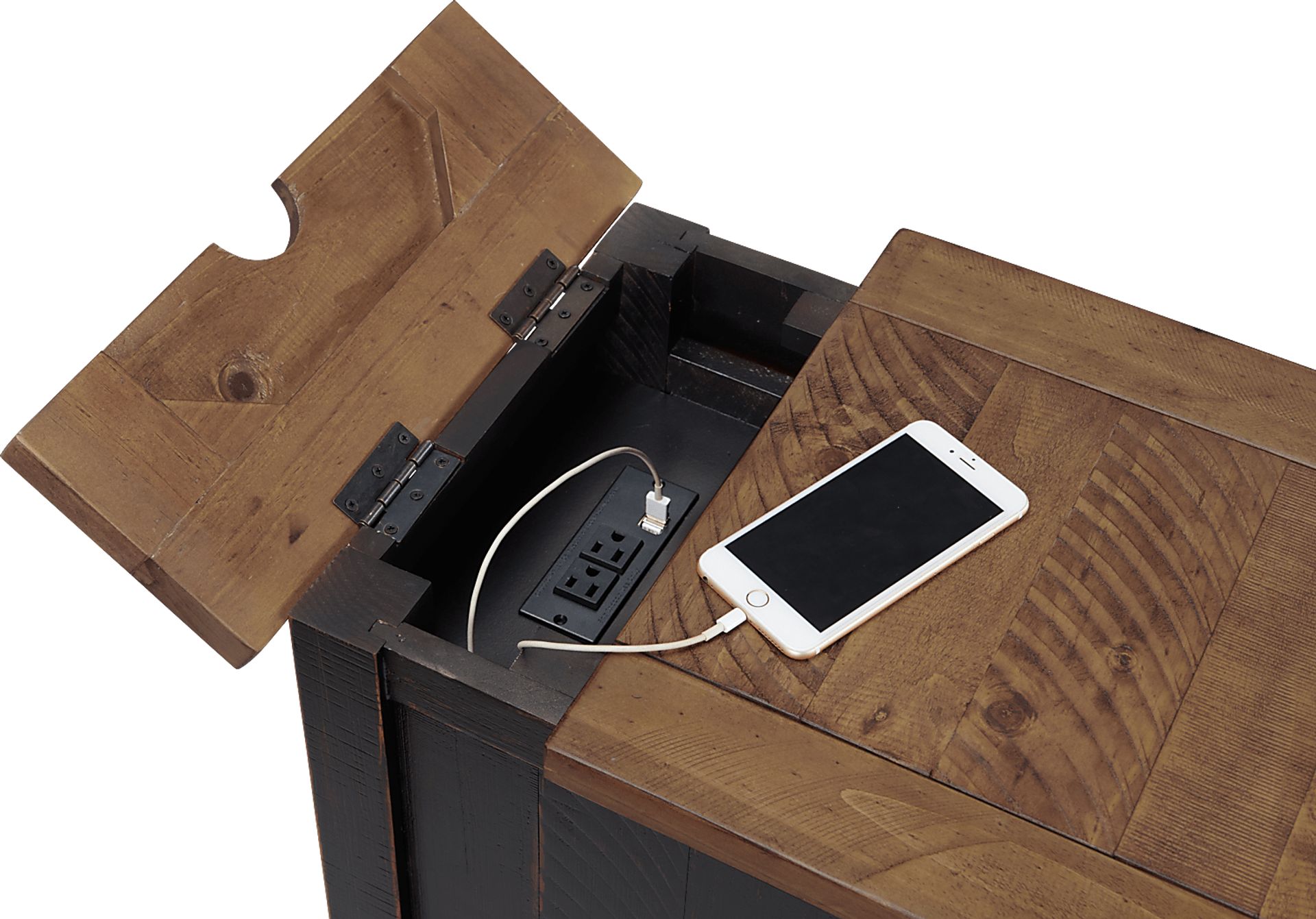 Larkhall Black Chairside Table - Image 2