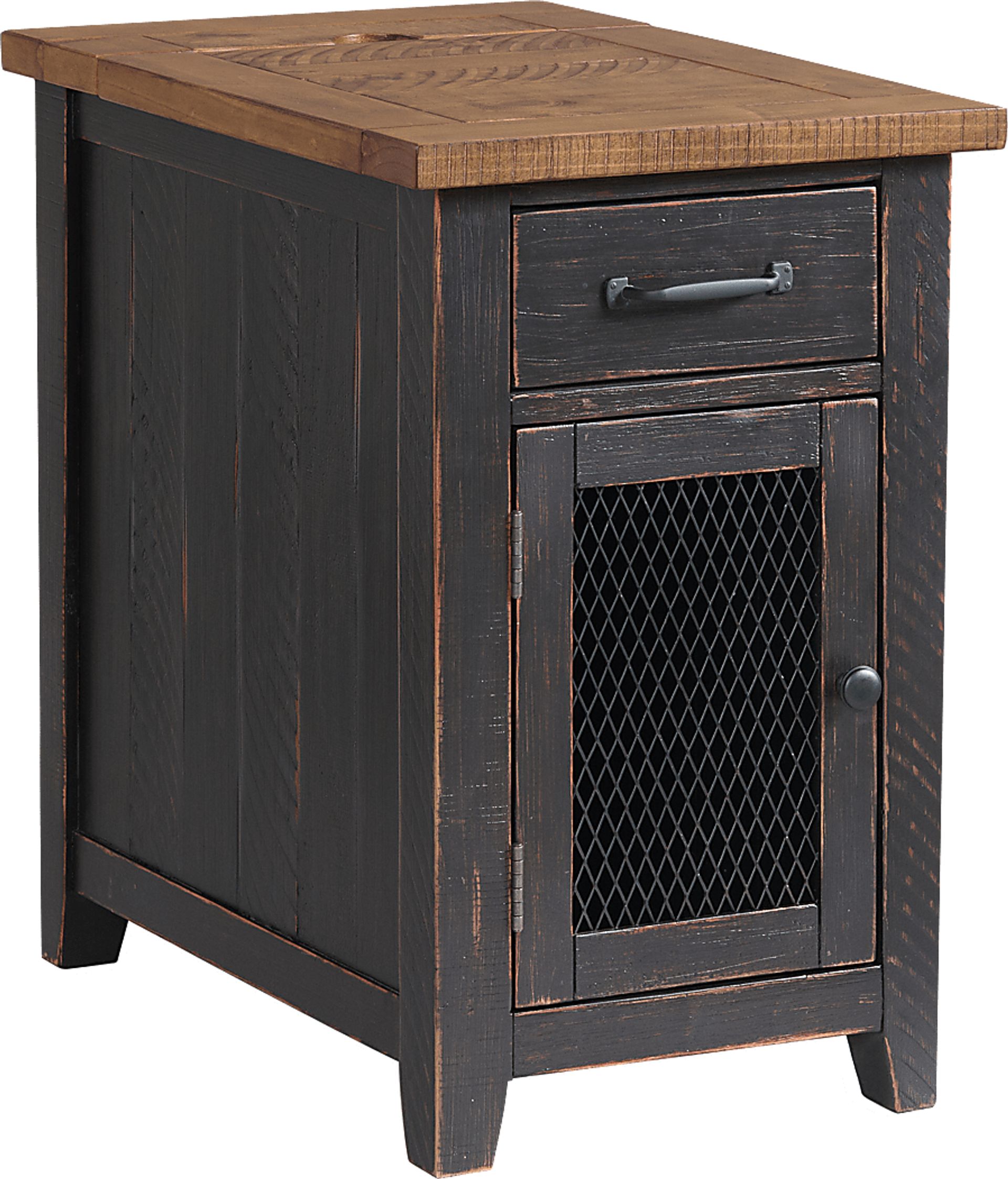 Larkhall Black Chairside Table - Image 1