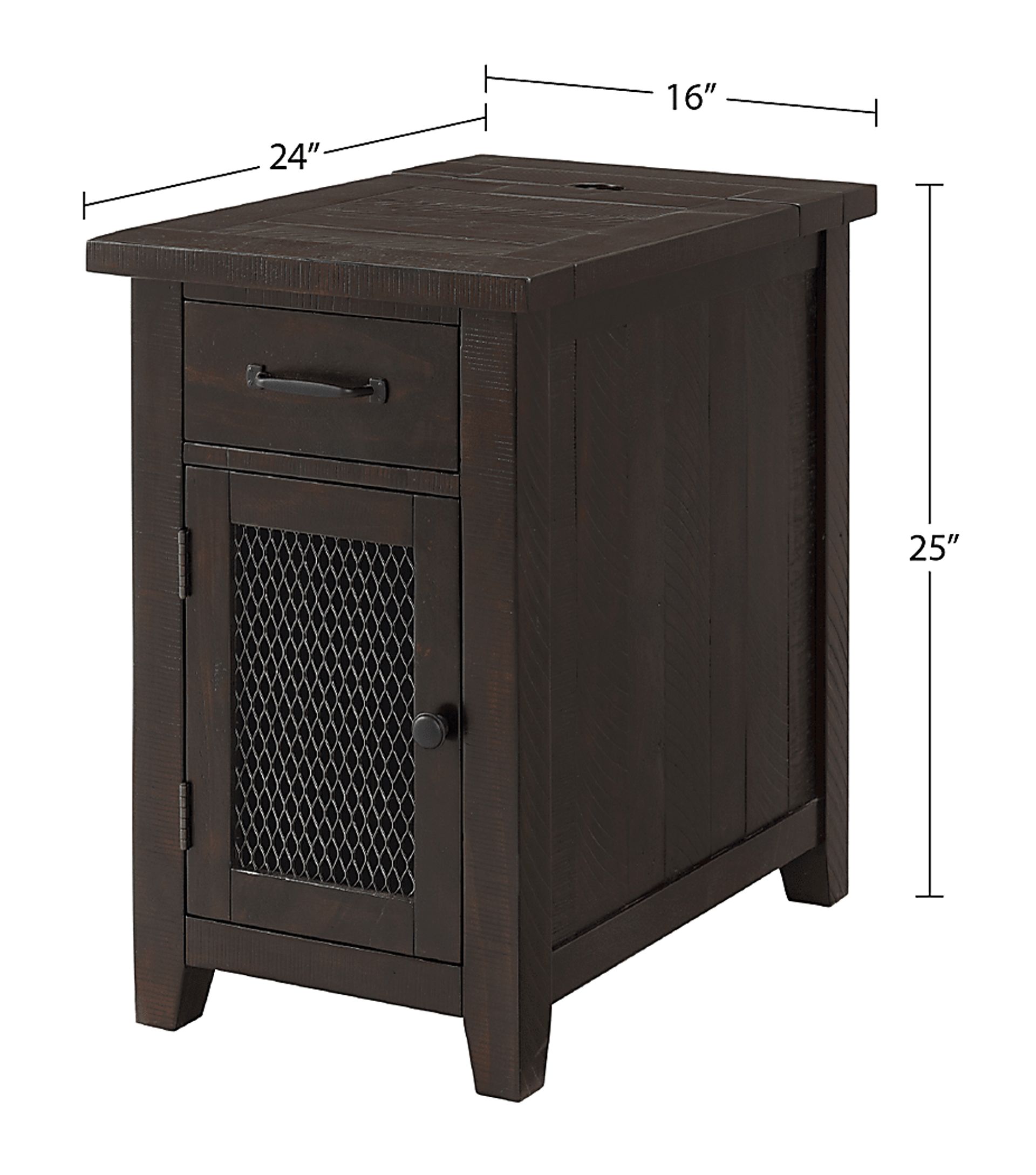 Larkhall Brown Chairside Table - Image 10