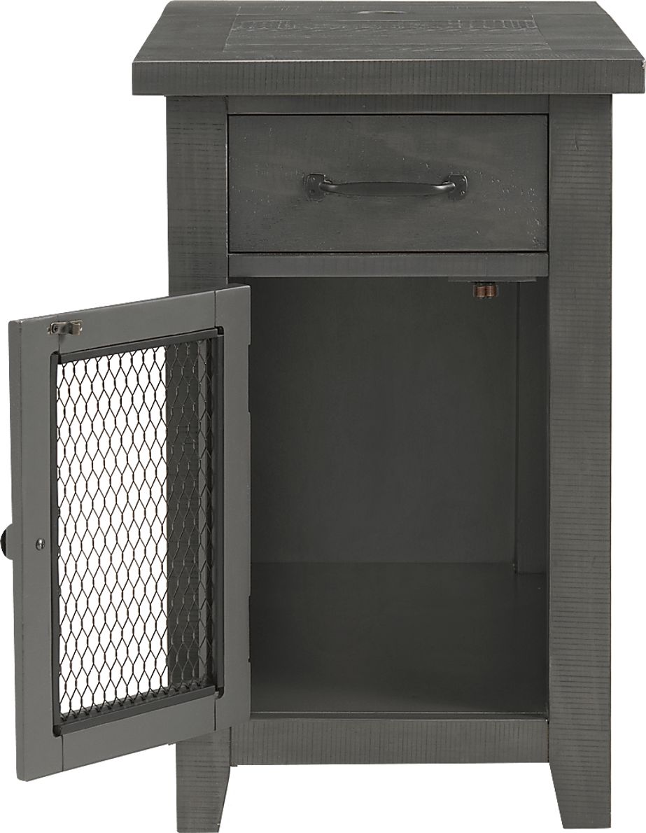 Larkhall Gray Chairside Table Rooms To Go