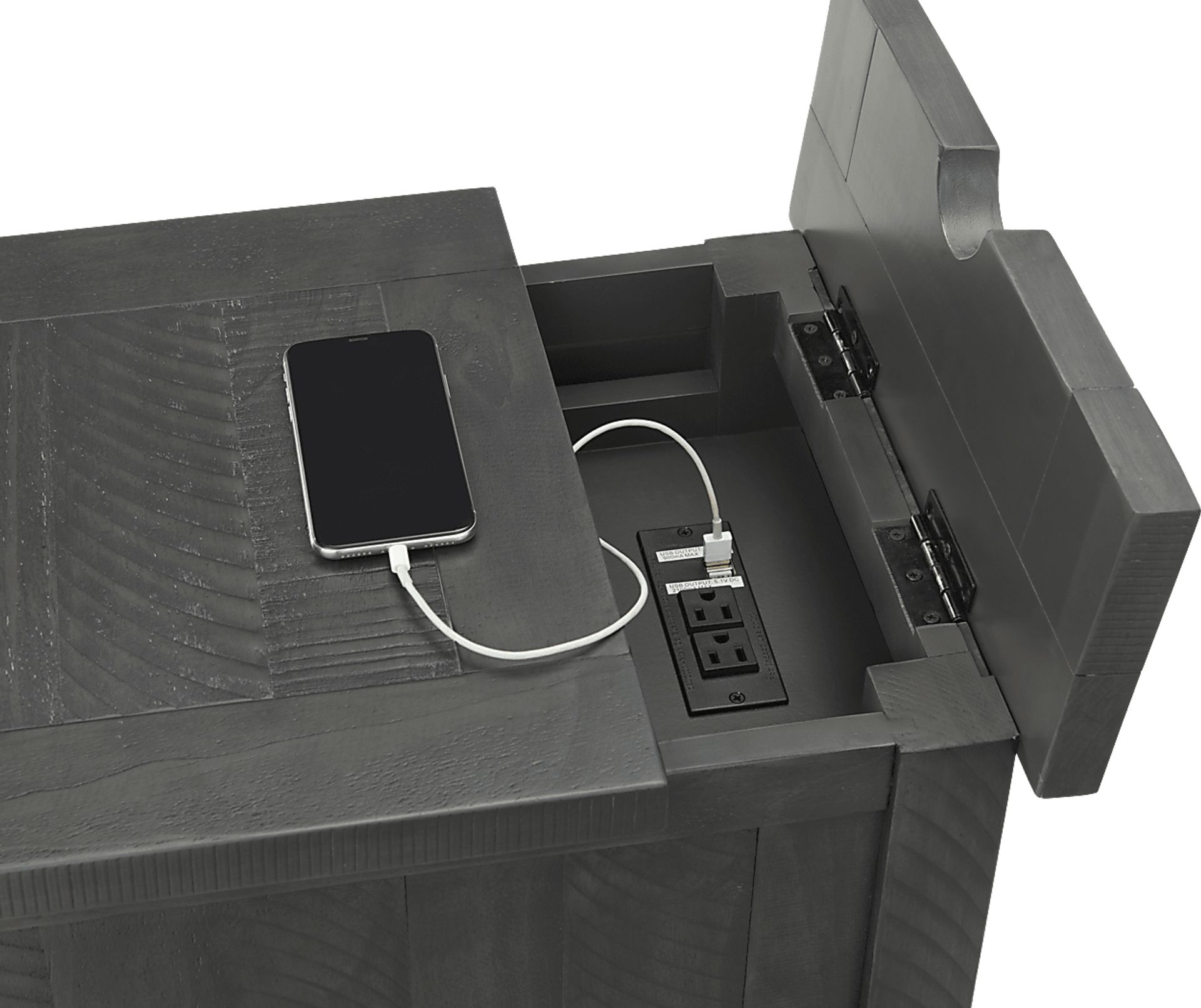 Larkhall Gray Chairside Table - Image 8