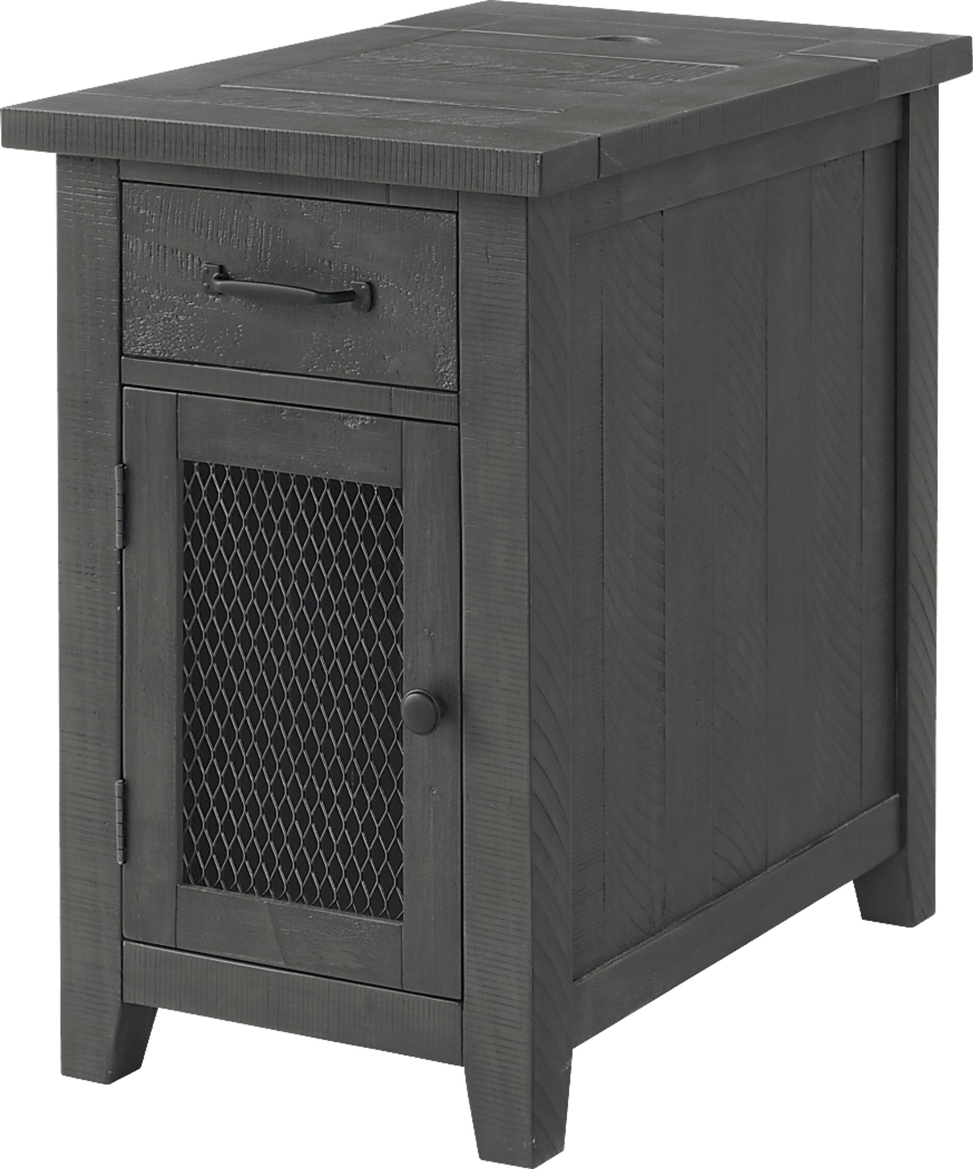Larkhall Gray Chairside Table - Image 1