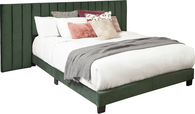 Larkhaven Green Queen Bed - Thumbnail - Image 1