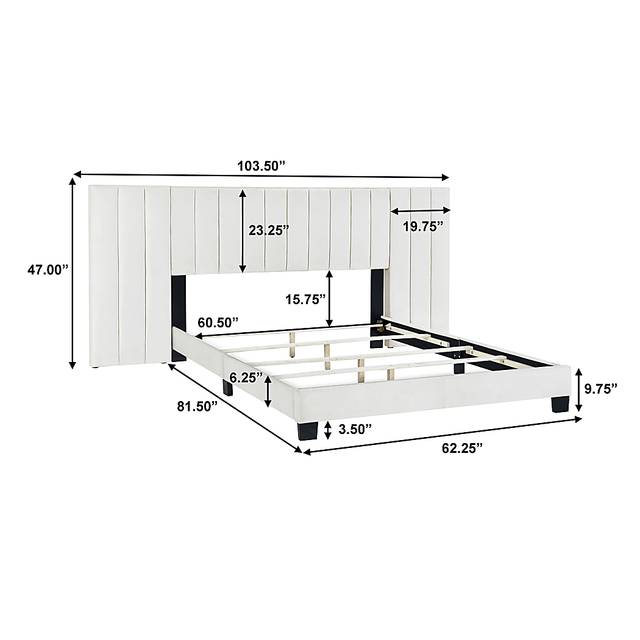 Larkhaven White Queen Bed - Thumbnail - Image 8