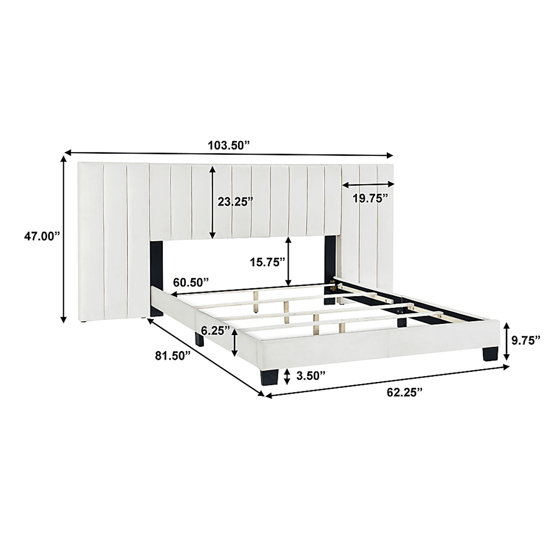 Larkhaven White Queen Bed - Image 8