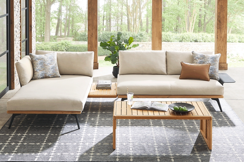 Larkin Natural 3 Pc Outdoor Sectional