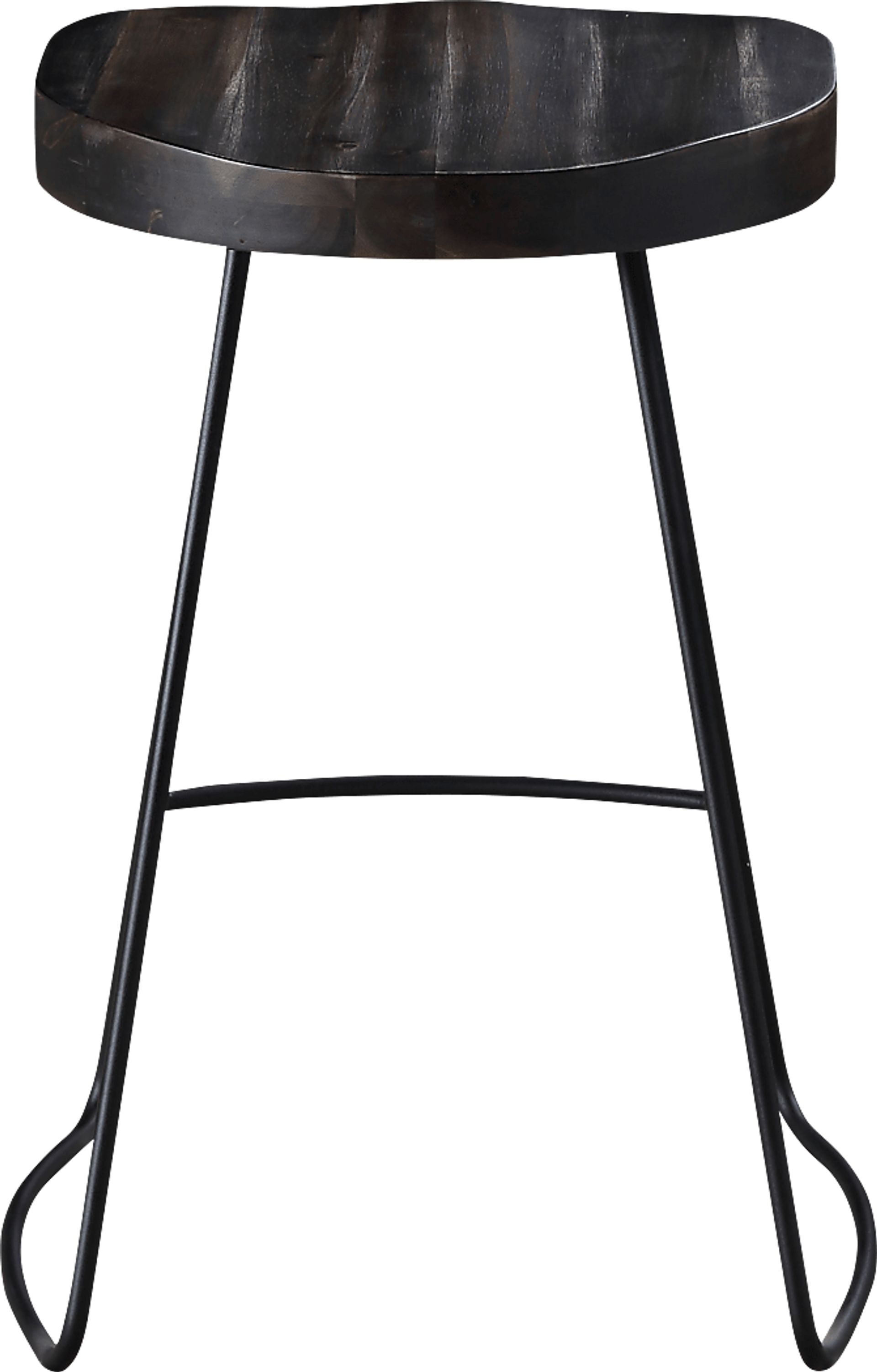 Larkmartin Brown Swivel Barstool - Image 2