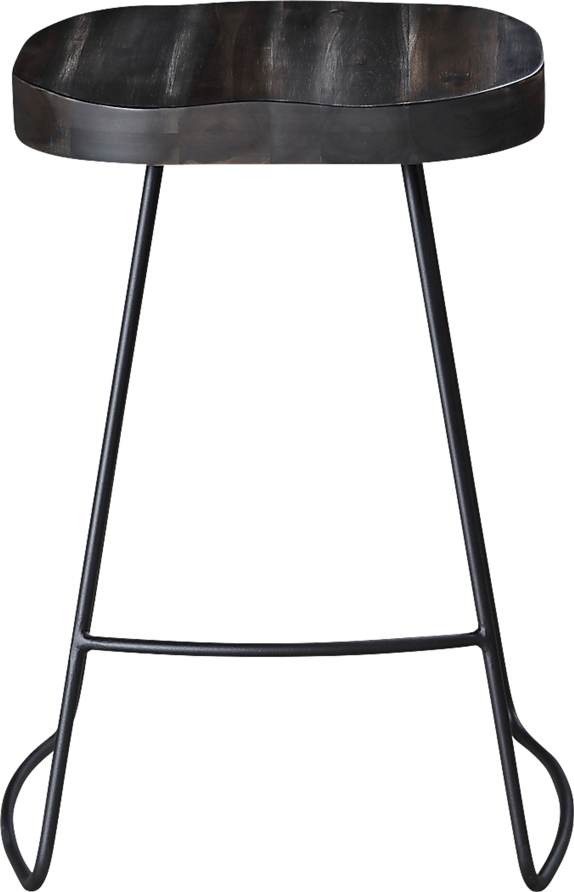 Larkmartin Brown Swivel Barstool - Image 3