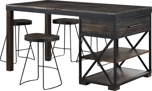 Larkmartin Brown Swivel Barstool - Thumbnail - Image 5