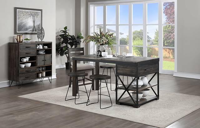 Larkmartin Brown Swivel Barstool - Thumbnail - Image 6
