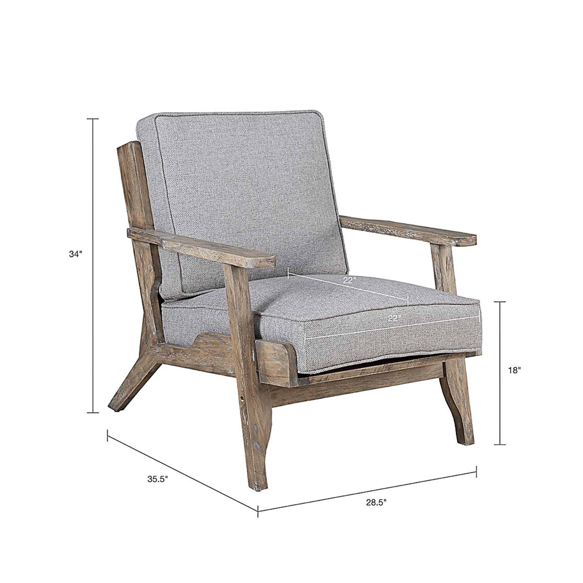 Larkview Gray Accent Chair - Image 2