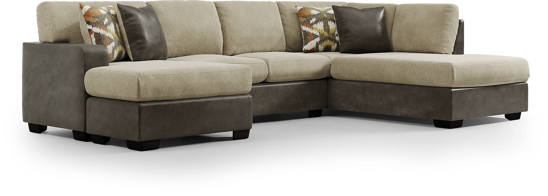 Larna Park Taupe 2 Pc Sectional - Image 3