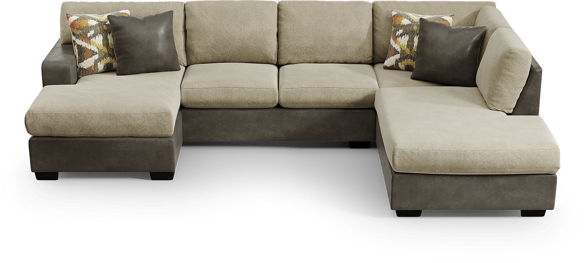 Larna Park Taupe 2 Pc Sectional - Image 4