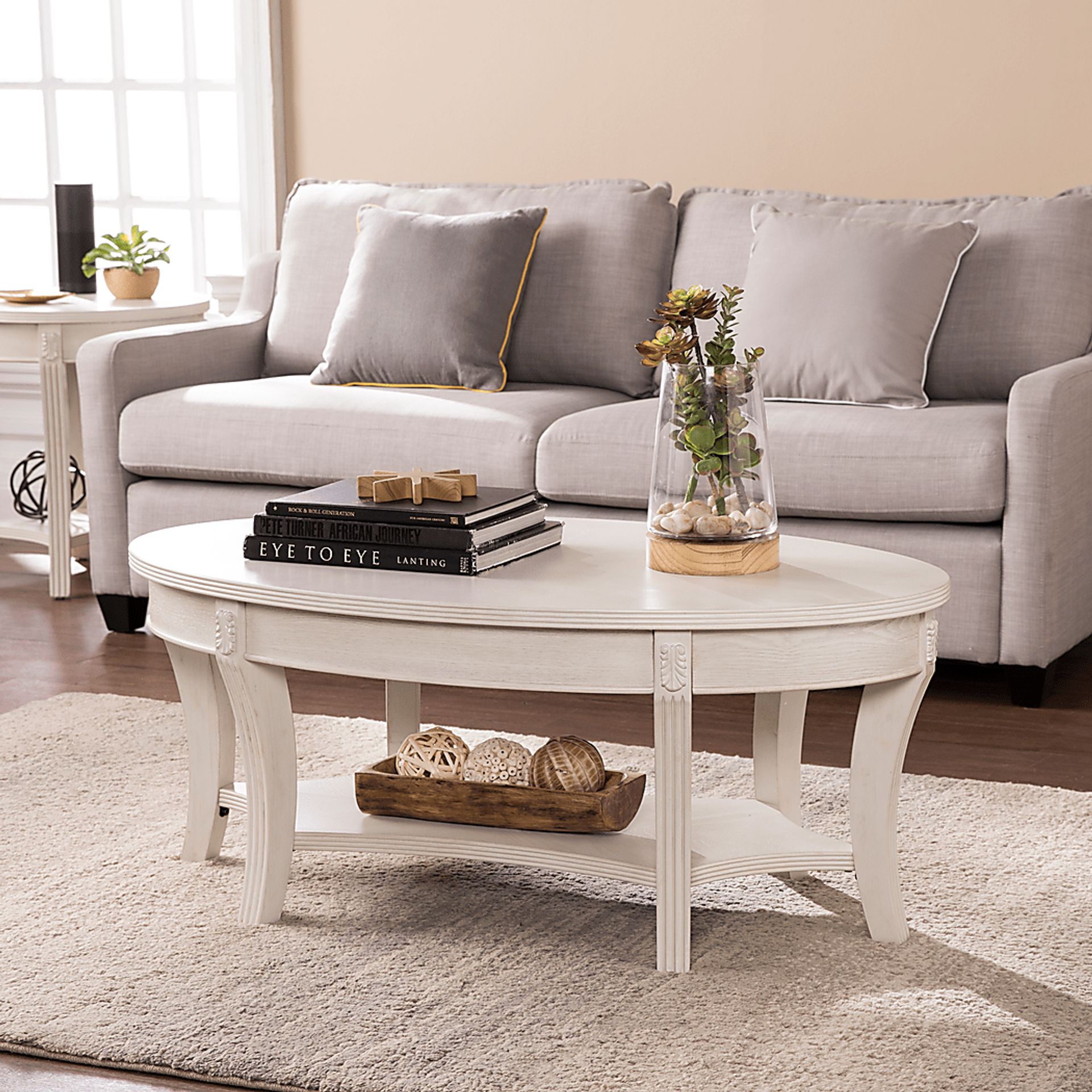 Larned White Cocktail Table - Image 5