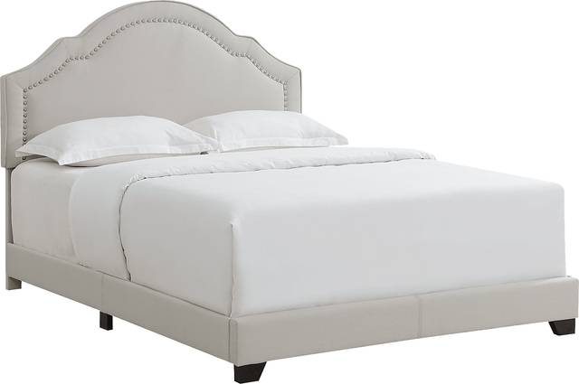 Larrea Gray Queen Bed - Thumbnail - Image 1