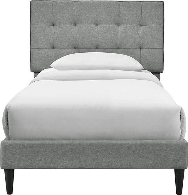 Larrimore Gray Twin Platform Bed - Thumbnail - Image 2
