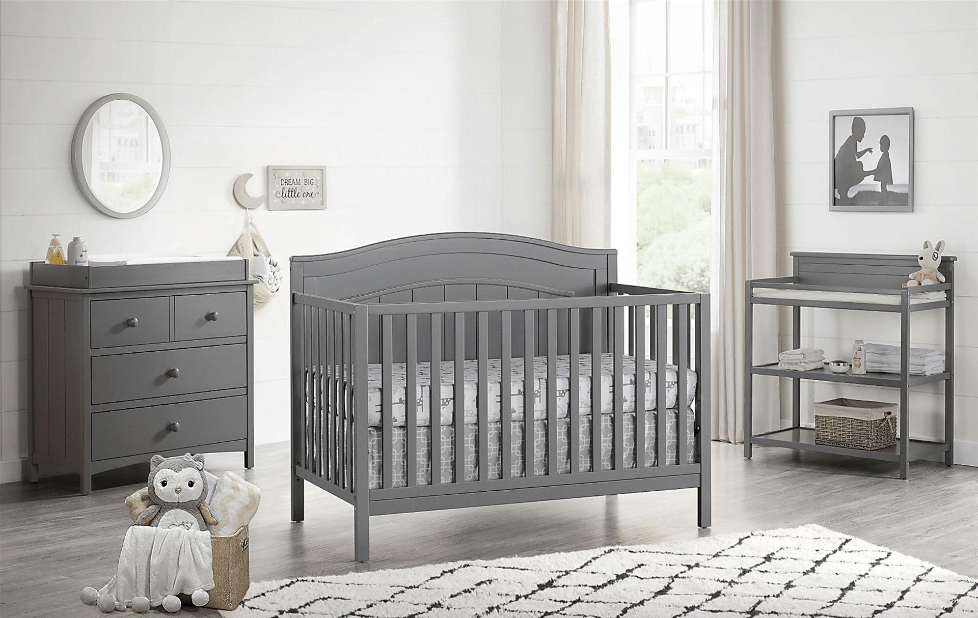 Larton Gray Convertible Crib - Image 6