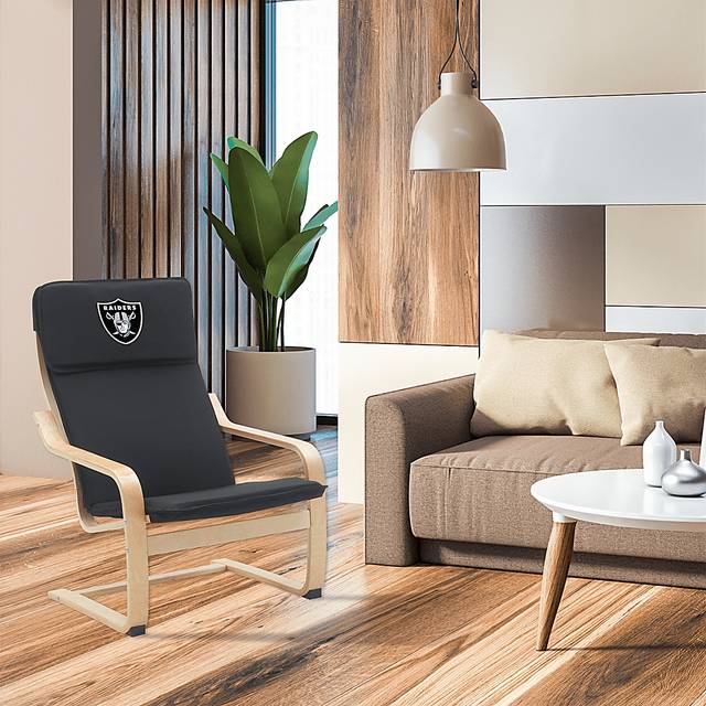 Las Vegas Raiders Black Accent Chair - Thumbnail - Image 2