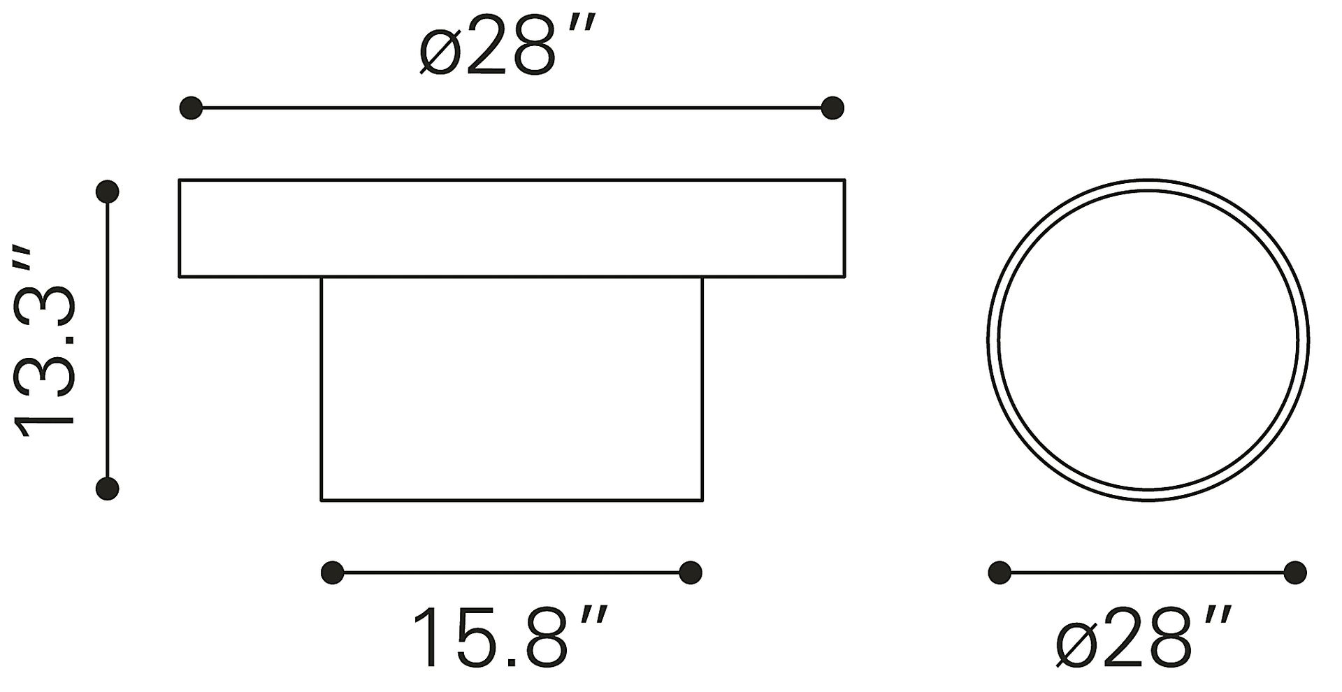 Lasala Black Cocktail Table - Image 6