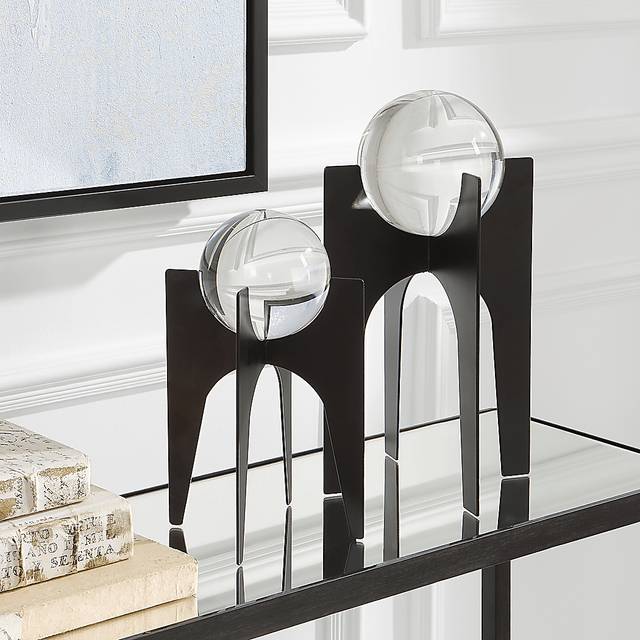 Lasale Black Sculpture, Set of 2 - Thumbnail - Image 2