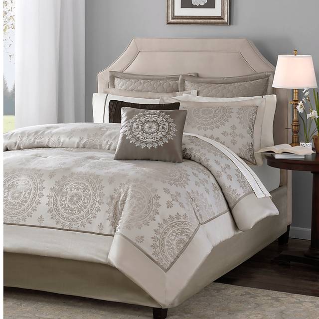 Lasara Tan 12 Pc Queen Room in a Bag - Thumbnail - Image 1